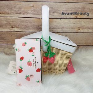Kate Spade Wicker Basket Strawberry Bifold Wallet